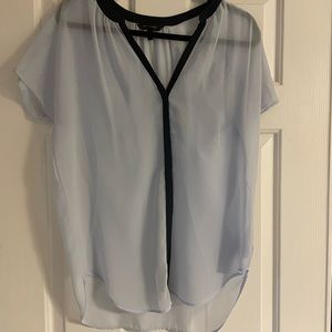 Banana republic baby blue V-neck blouse size xs
